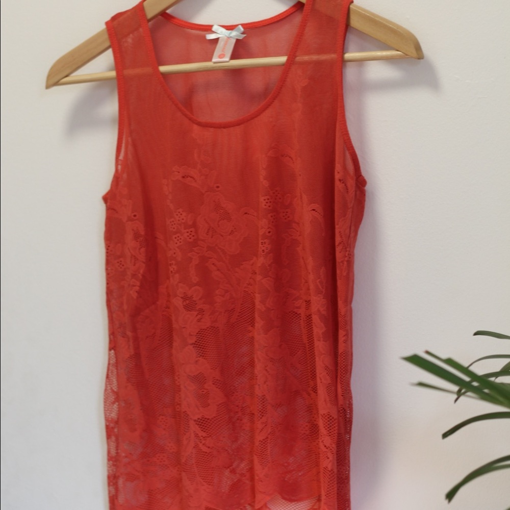 downeast basics lace tank top